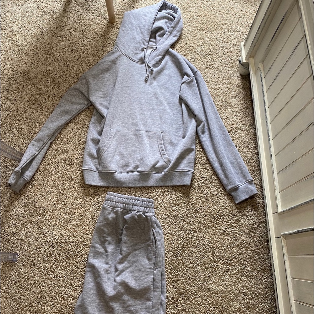 Misguided gray sweat set